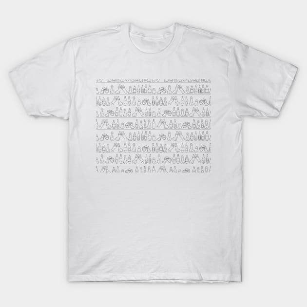 Cheers (Penis Beer Celebration) - White and Subtle T-Shirt by HotDikkity